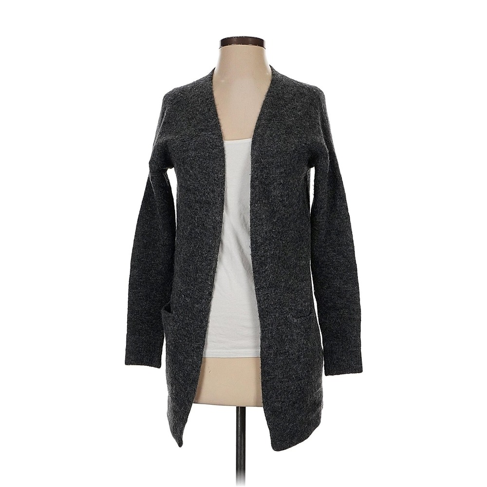 Wilfred Free Cardigan Women XS Charcoal Grey Alpaca Wool Blend Longline Ryley